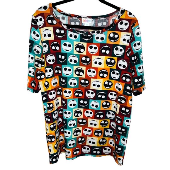 LuLaRoe Jack Skellington Nightmare Before Christmas T-Shirt 2XL - Picture 1 of 7